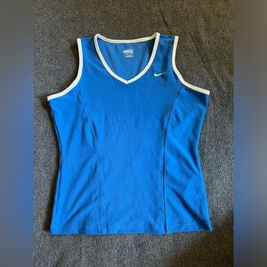 Nike Blue Tank Top with White Trim